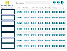 Brain Balance Behavior Chart