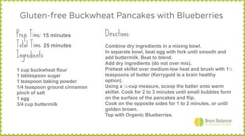 Brain Healthy Gluten Free Buckwheat Pancakes