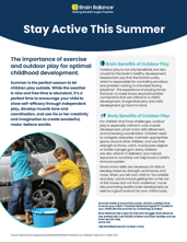 may stay active this summer guide